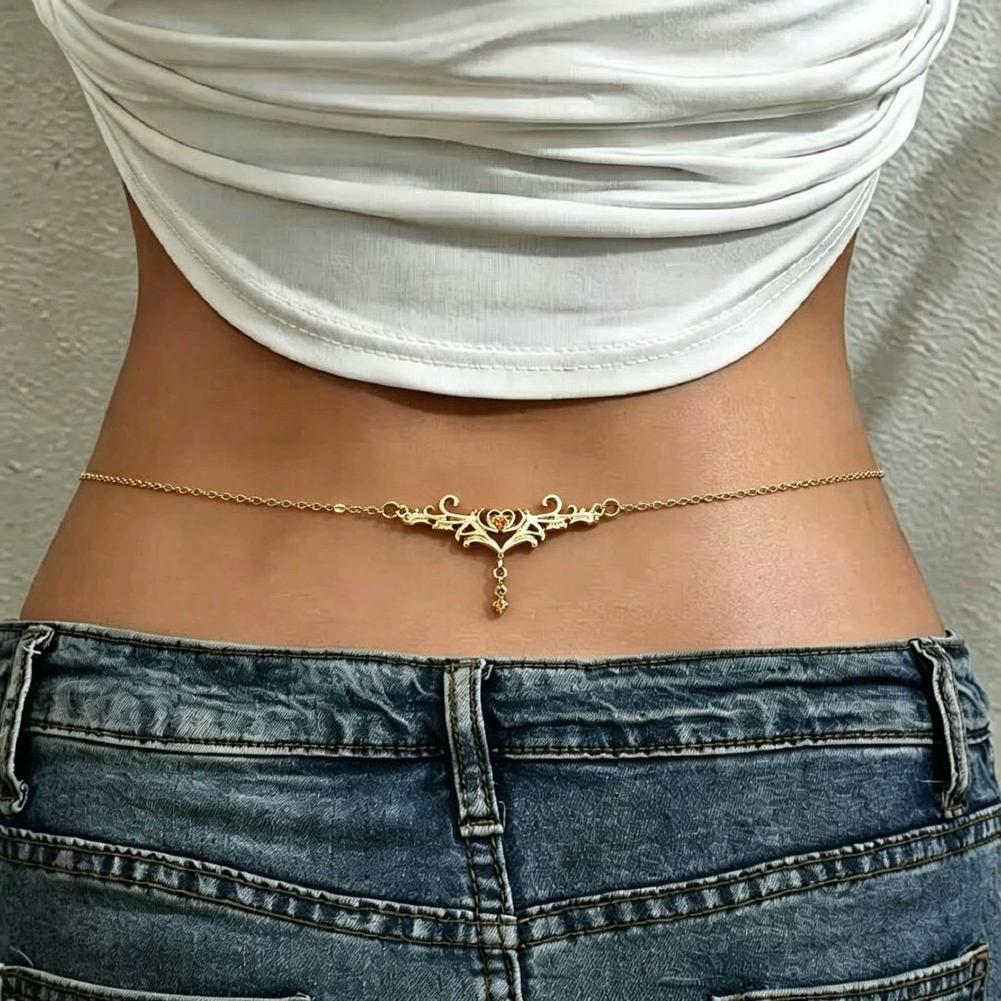 Body Jewelry Goth - Готическая цепочка на талию для женщин,
