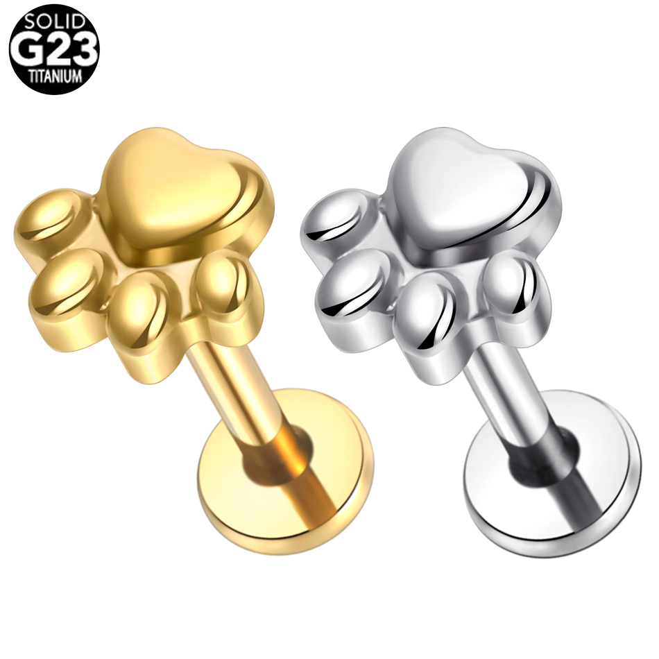 Body Jewelry Implant Grade - 1 шт., серьги-гвоздики из титана для