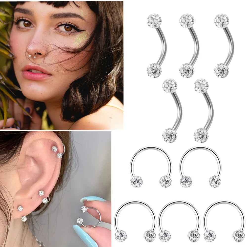 Body Jewelry Metal Types - 5 шт., шарик из нержавеющей стали