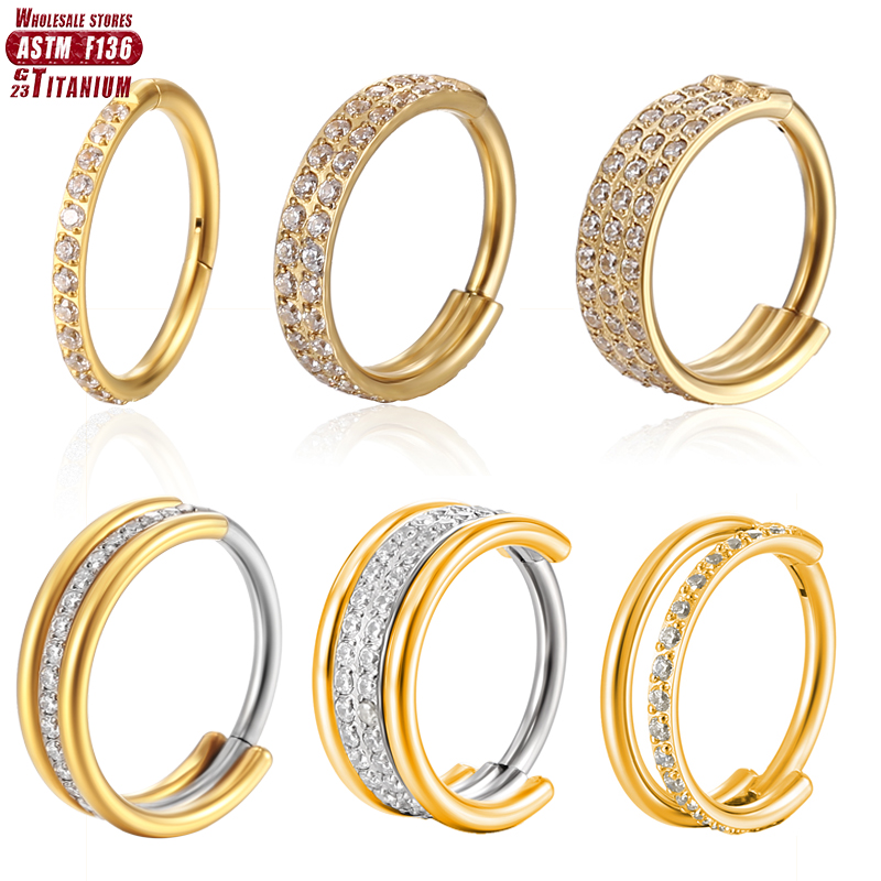 Body Jewelry Implant Grade - F136 Титановое кольцо в носу с