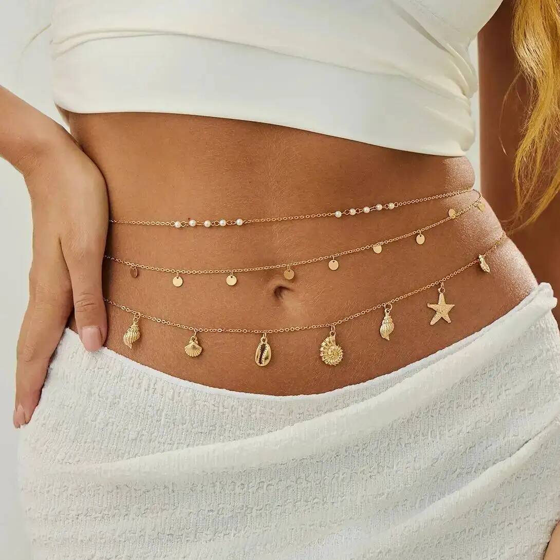 Body Jewelry Outfit - IngeSight.Z 3 шт./компл. Boho морская звезда