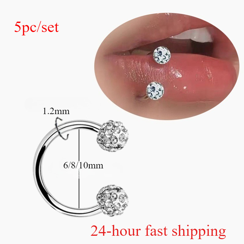 Body Jewelry Metal Types - 5 шт., шарик из нержавеющей стали