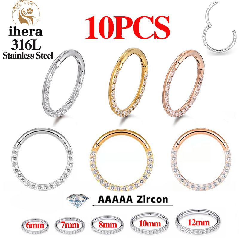 Body Jewelry Cartilage Earrings - 1/10 шт. Кольца для носа из