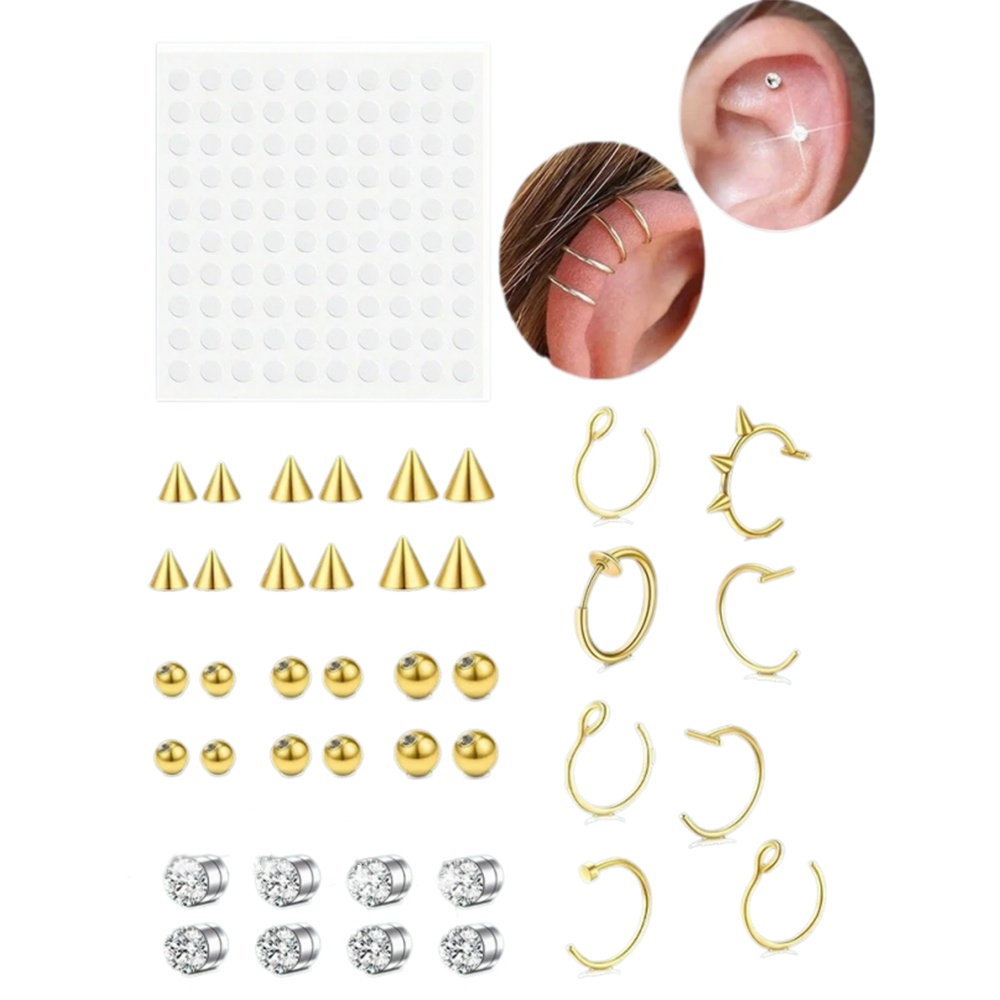 Body Jewelry Piercing - Имитация пирсинга носа и септума для