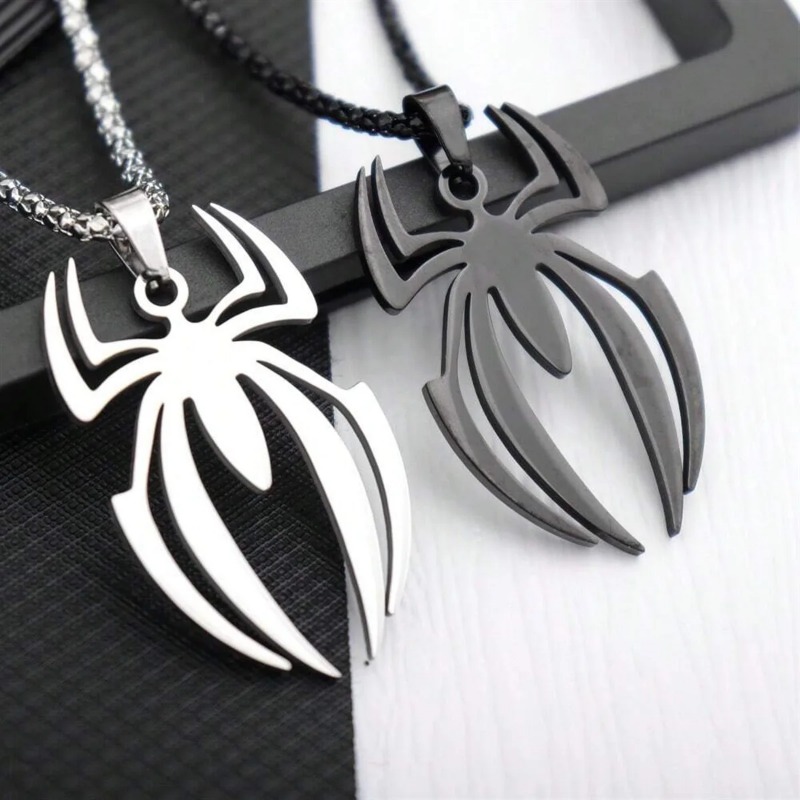 Body Jewelry Goth - Готическое ожерелье в форме паука, подвеска