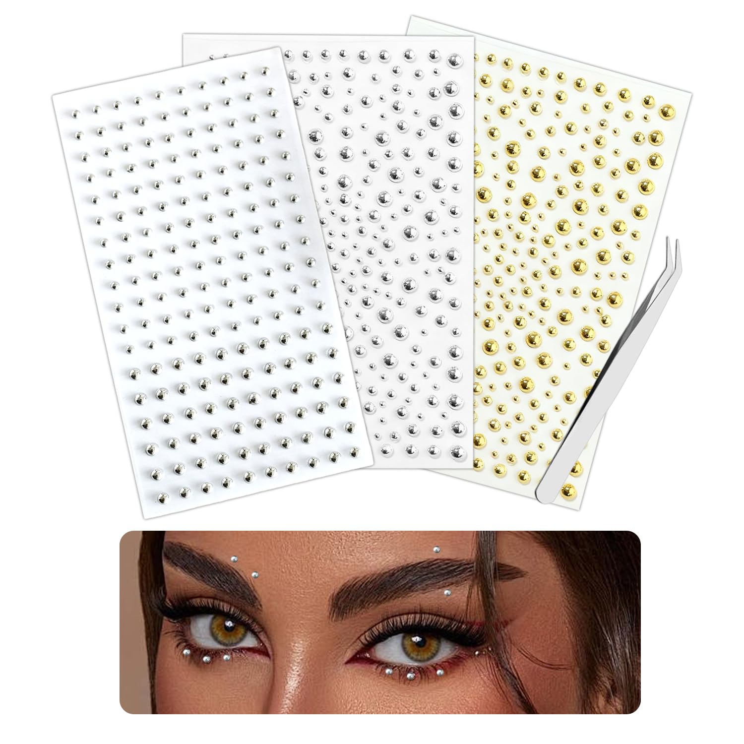 Body Jewelry Piercing - Лицо тело кольцо наклейки самоклеющиеся лицо