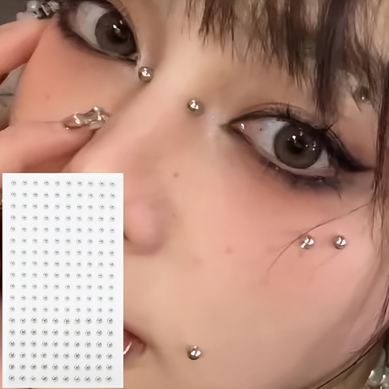Body Jewelry Piercing - Набор из 4 предметов: самоклеящиеся искусственные