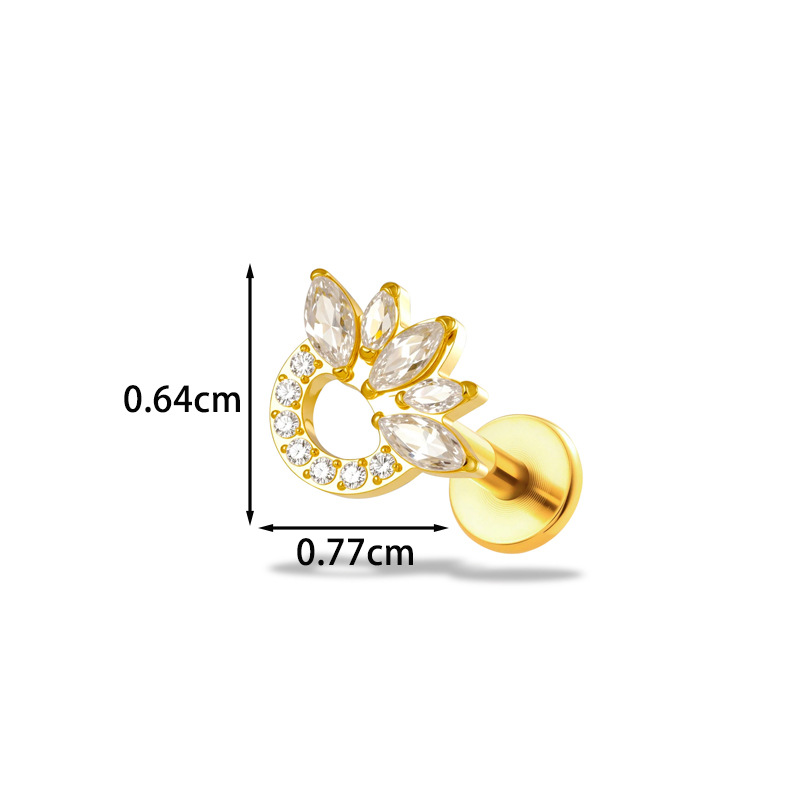 1 шт. титановая серьга-лабрет  – обзор и цена Body Jewelry Implant Grade