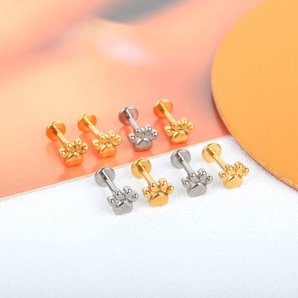 1 шт., серьги-гвоздики из тита – обзор и цена Body Jewelry Implant Grade