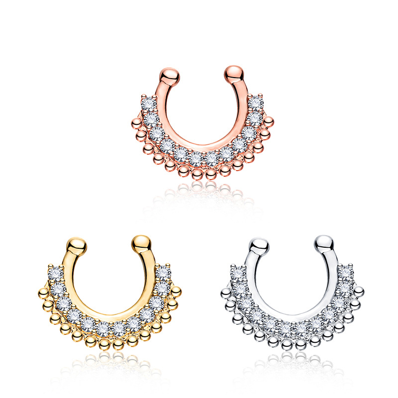 1 шт. U-образный поддельный кл – обзор и цена Body Jewelry Metal Types