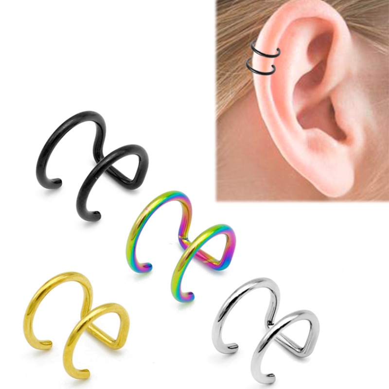 2 шт. клипсы-каффы из нержавею – обзор и цена Body Jewelry Cartilage Earrings