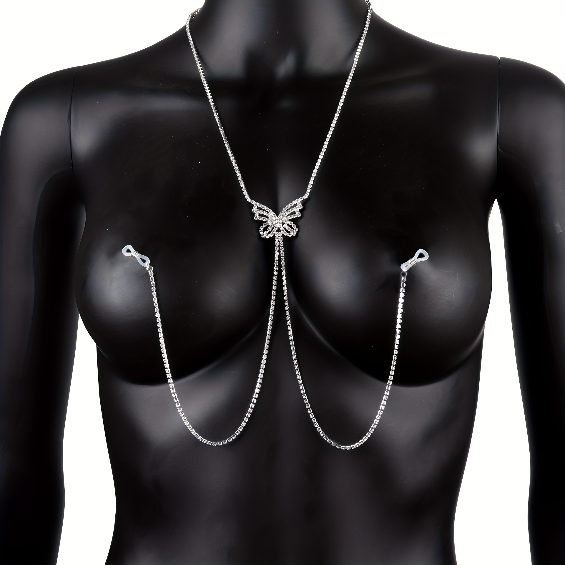 Цепочка для сосков с бабочкой  – обзор и цена Body Jewelry For Women