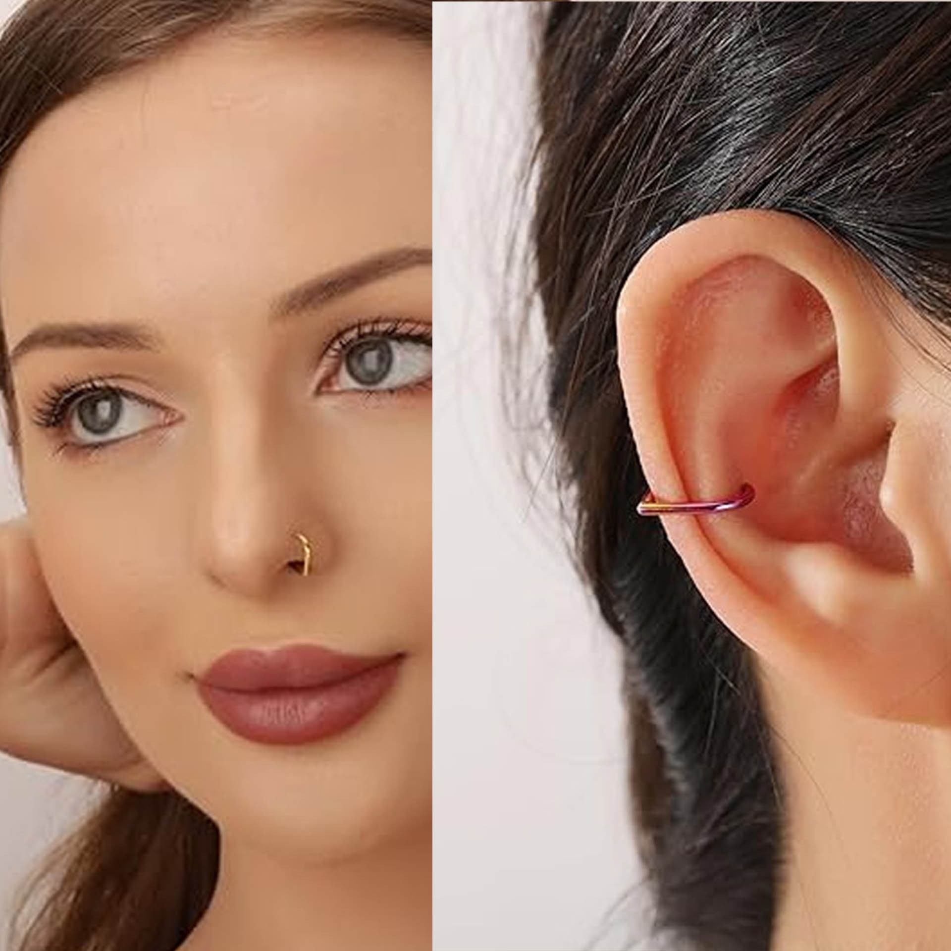 Набор из 5 регулируемых клипс- – обзор и цена Body Jewelry Cartilage Earrings