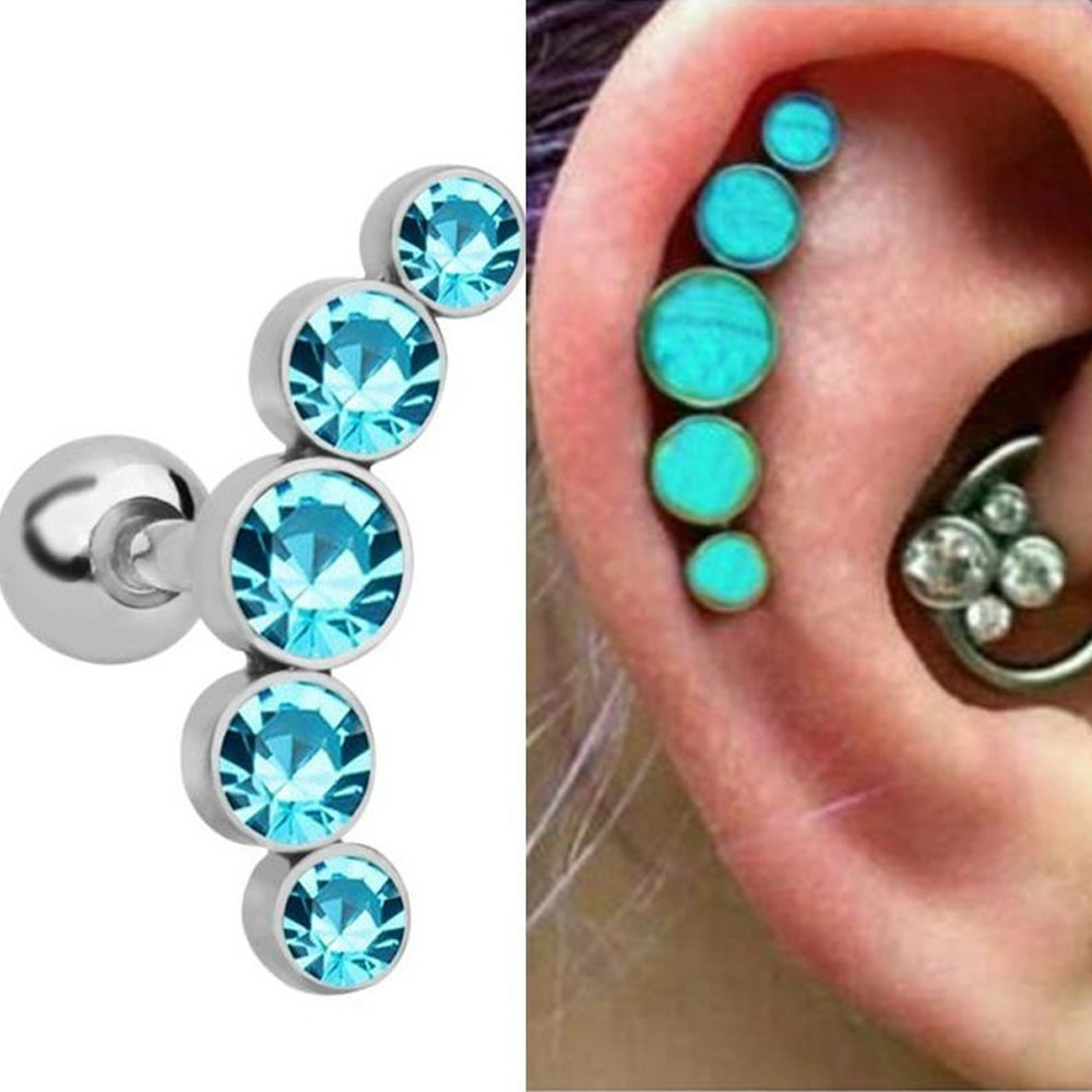 1 шт. Модные серьги-гвоздики и – обзор и цена Body Jewelry Cartilage Earrings