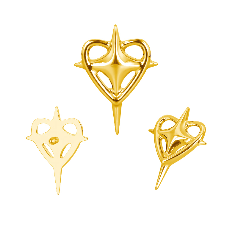 ASTM F136 Титановые серьги-гво – обзор и цена Body Jewelry Factory