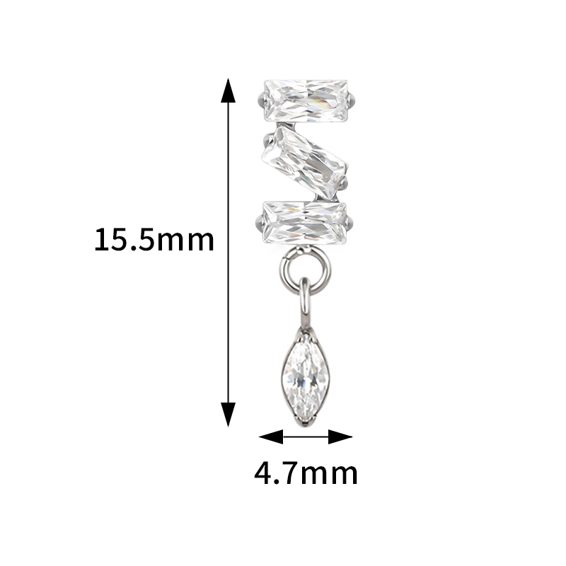 ASTM F136 Титановые серьги-гво – обзор и цена Body Jewelry Factory