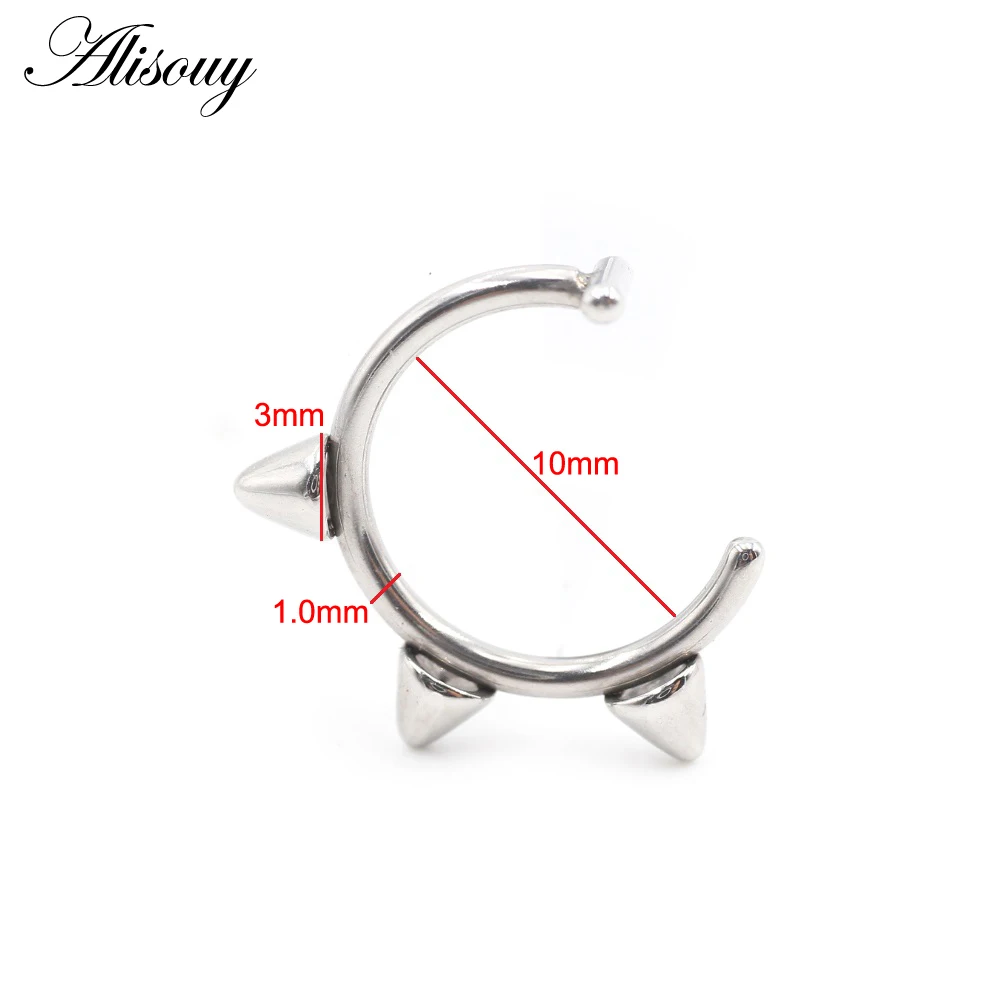 Цельное кольцо в носу из нержа – обзор и цена Body Jewelry Metal Types