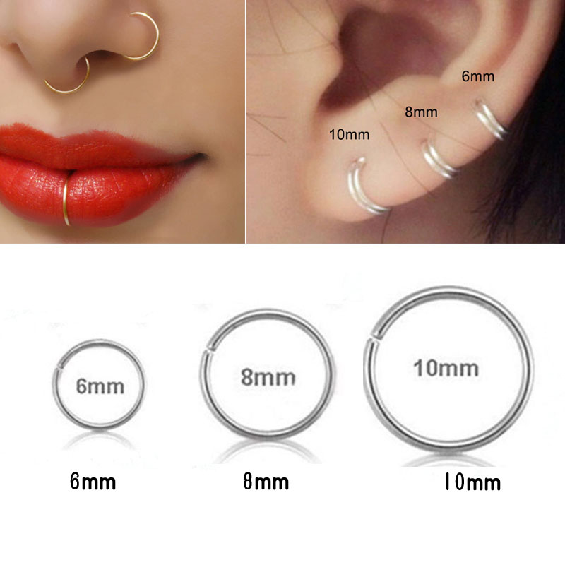 Женское кольцо для носа, сереб – обзор и цена Body Jewelry Cartilage Earrings