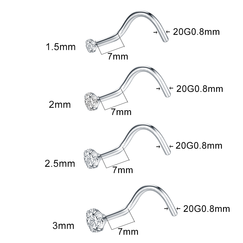 1/5 шт. титановые серьги-гвозд – обзор и цена Body Jewelry Implant Grade