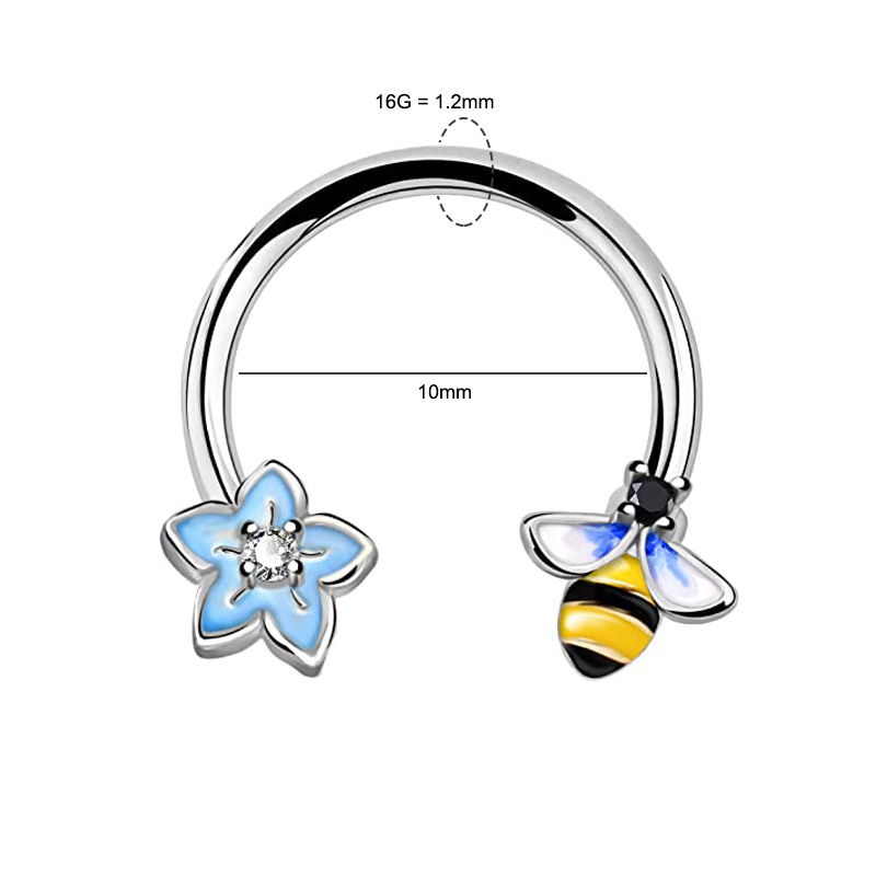 Кольцо для пирсинга 16G из хир – обзор и цена Body Jewelry Cartilage Earrings