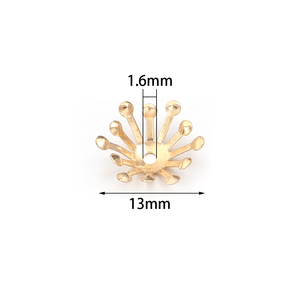 100 шт., диаметр 13 мм, золото – обзор и цена Body Jewelry Wholesale