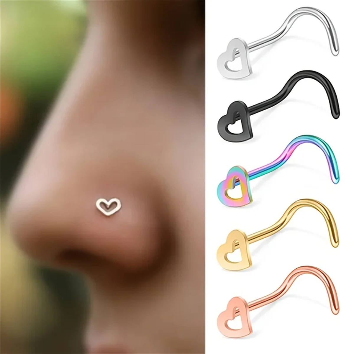 EVISPOL 5 шт. Модные пирсинг-к – обзор и цена Body Jewelry Metal Types