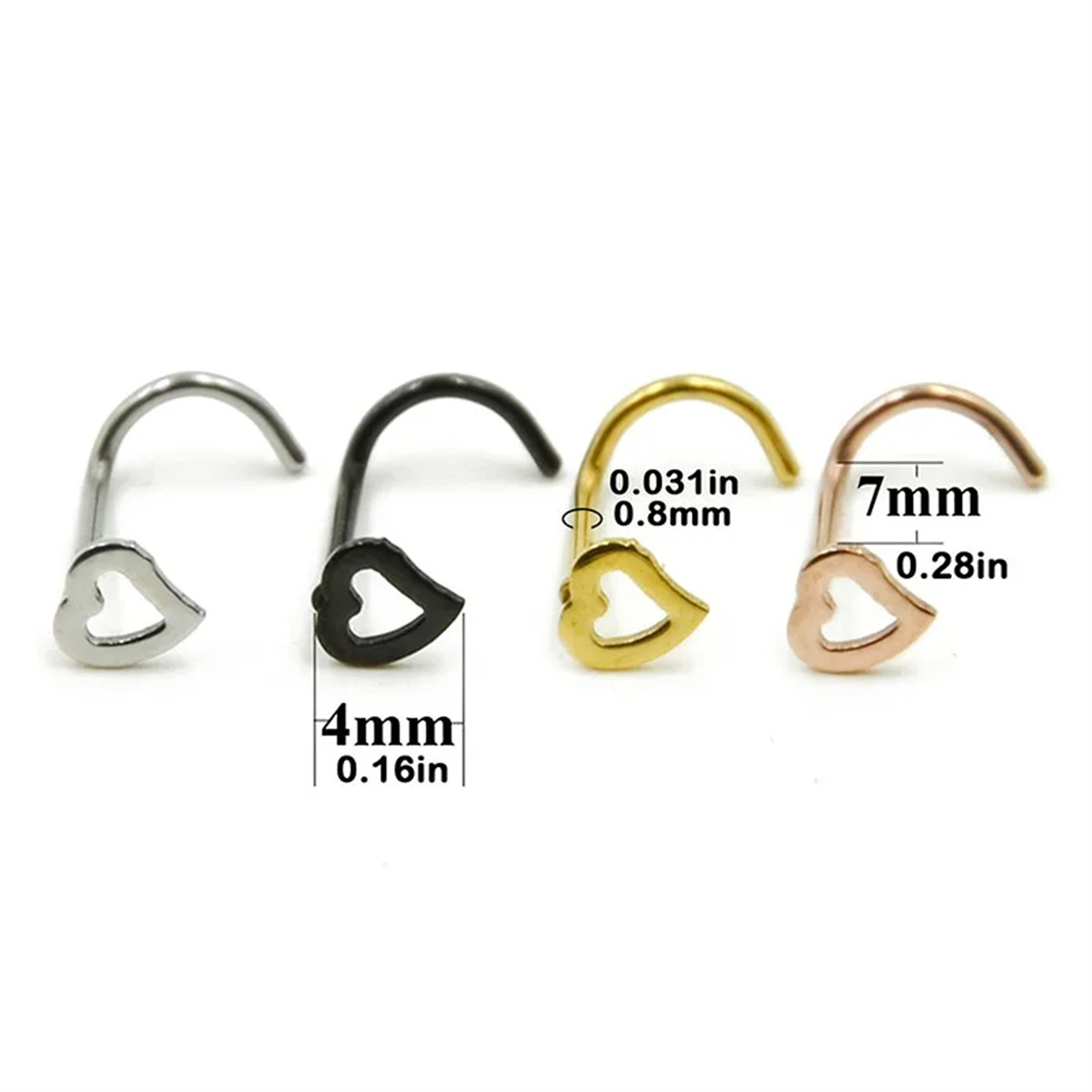 EVISPOL 5 шт. Модные пирсинг-к – обзор и цена Body Jewelry Metal Types