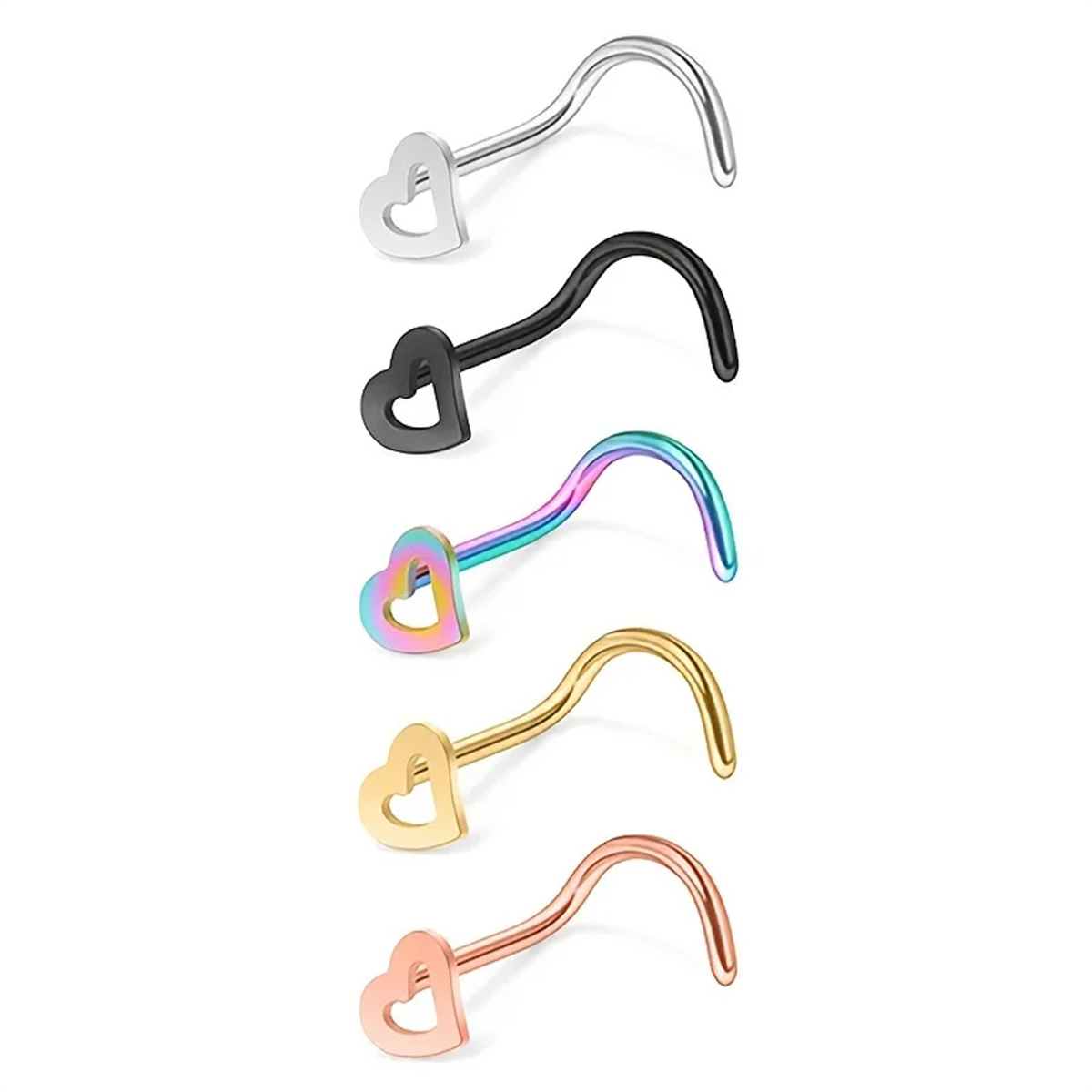 EVISPOL 5 шт. Модные пирсинг-к – обзор и цена Body Jewelry Metal Types