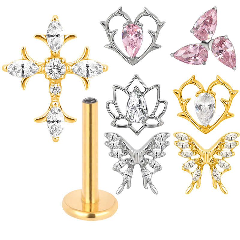 ASTM F136 Титановые серьги-гво – обзор и цена Body Jewelry Factory